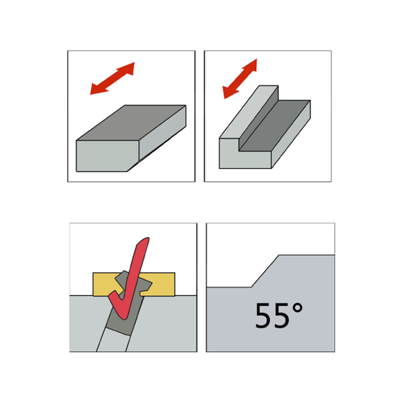  ČELNÁ FRÉZA,Kr=55°